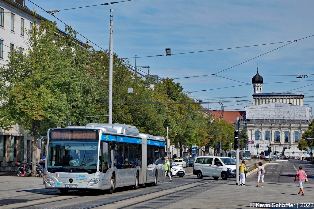 Wagen 3597 | A-VG 597 | Augsburg Königsplatz | 17.08.2022