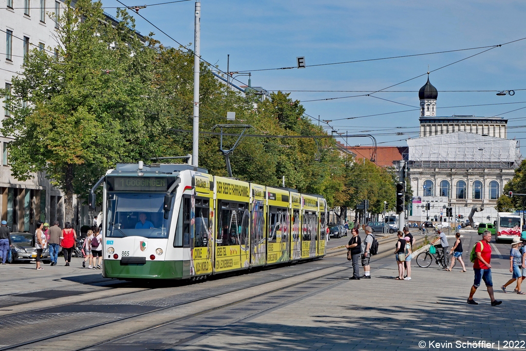 Wagen 865 | Augsburg Königsplatz | 17.08.2022