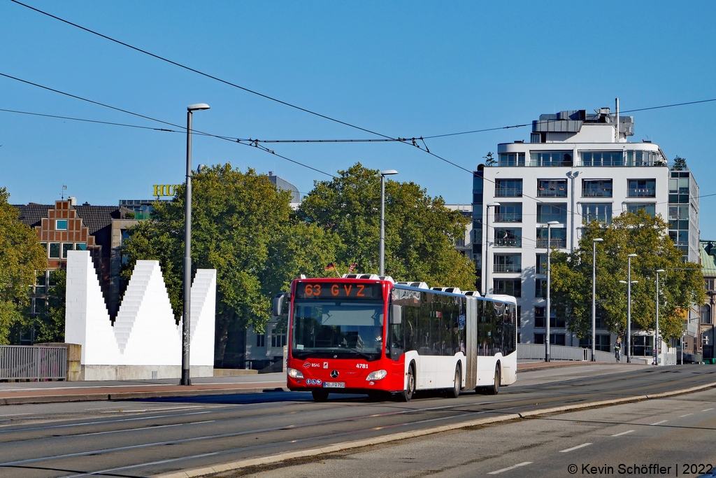 Wagen 4781 | HB-FQ 781 | Bürgermeister-Smidt-Brücke | 18.10.2022