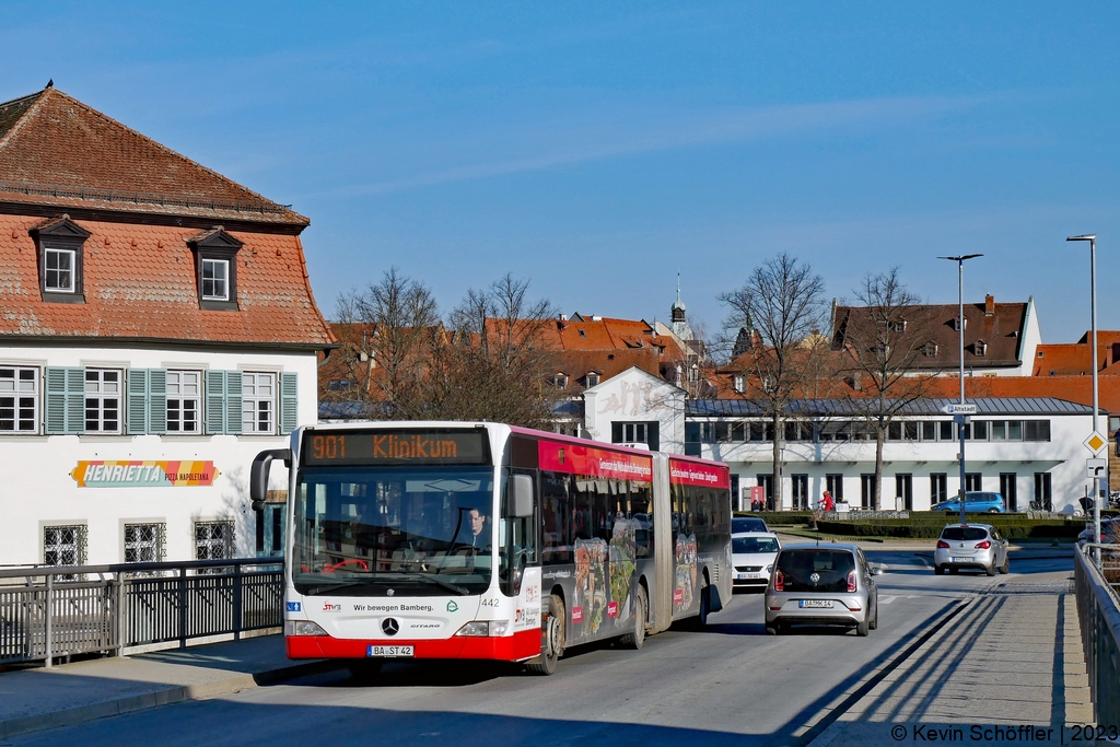 Wagen 442 | BA-ST 42 | Bischofsmühlbrücke | 08.02.2023