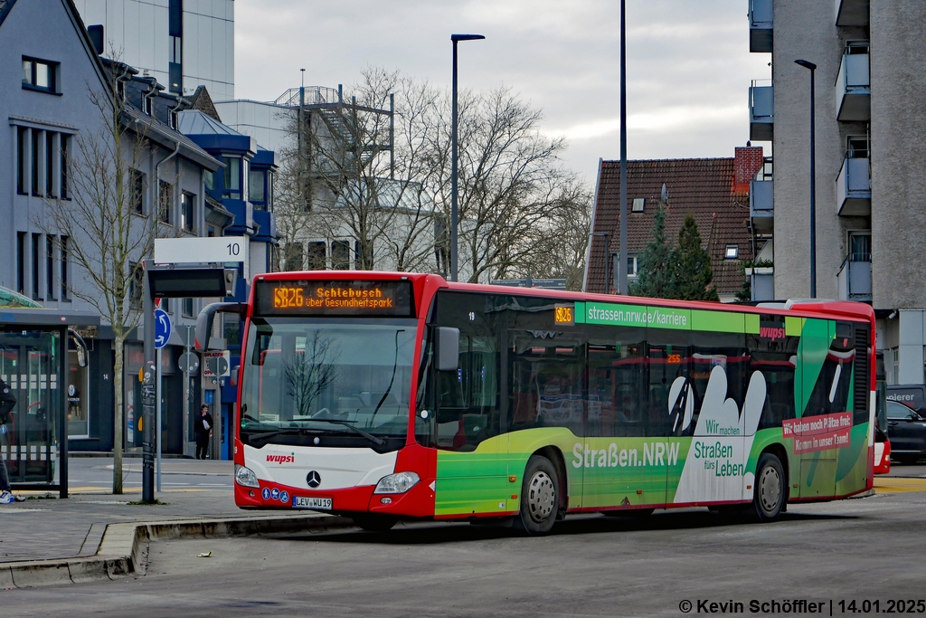 Wagen 19 | LEV-WU 19 | Opladen Busbahnhof | 14.01.2025