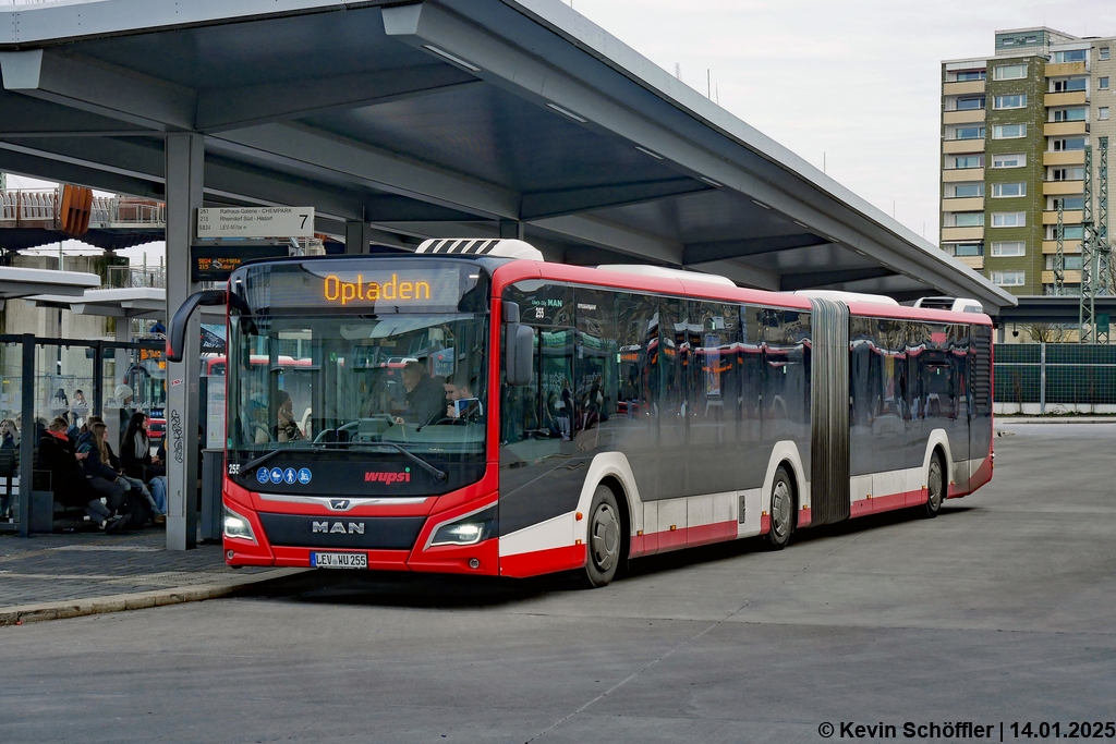 Wagen 255 | LEV-WU 255 | Opladen Busbahnhof | 14.01.2025