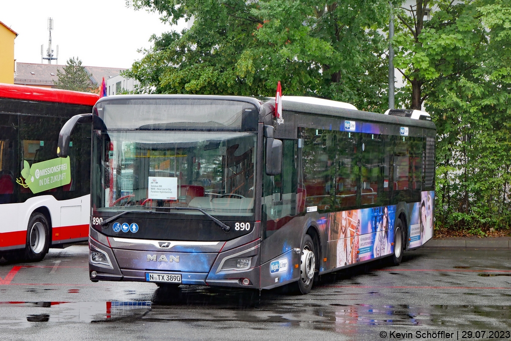 VAG Nürnberg | N-TX 3890 | Schweinau VAG-Betriebshof | 29.07.2023