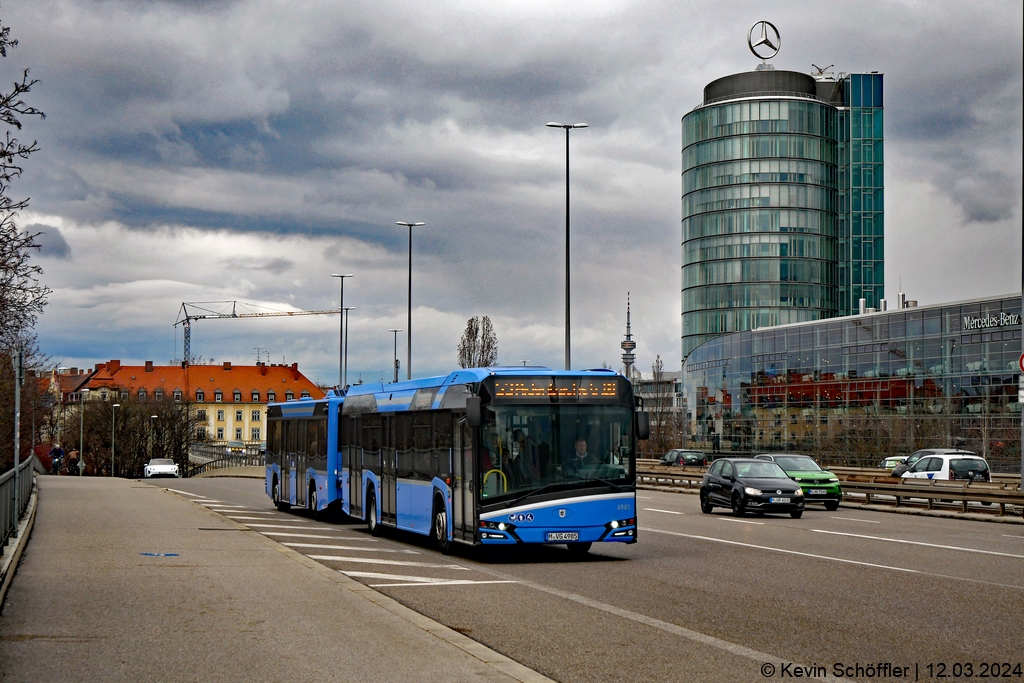 Wagen 4985 (M-VG 4985) + ? - Donnersbergerbrücke | 12.03.2024