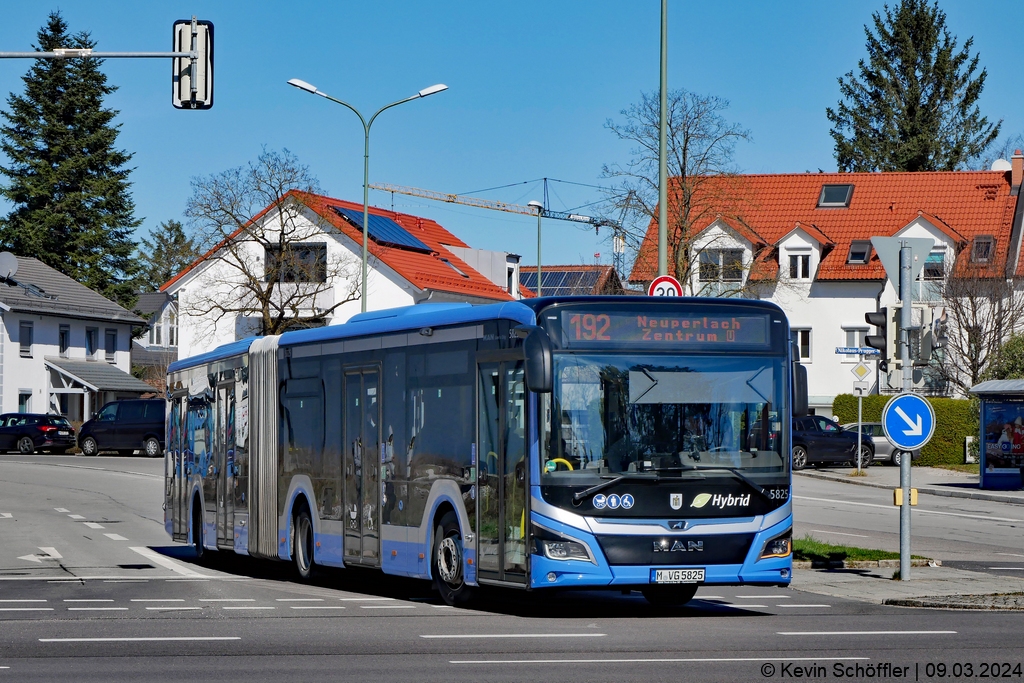 Wagen 5825 | M-VG 5825 | Truderinger Straße | 09.03.2024