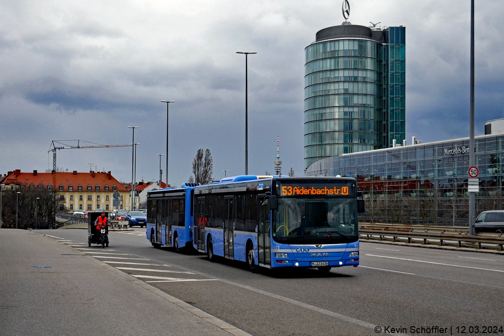 Wagen 9101+9720 | Donnersbergerbrücke | 12.03.2024