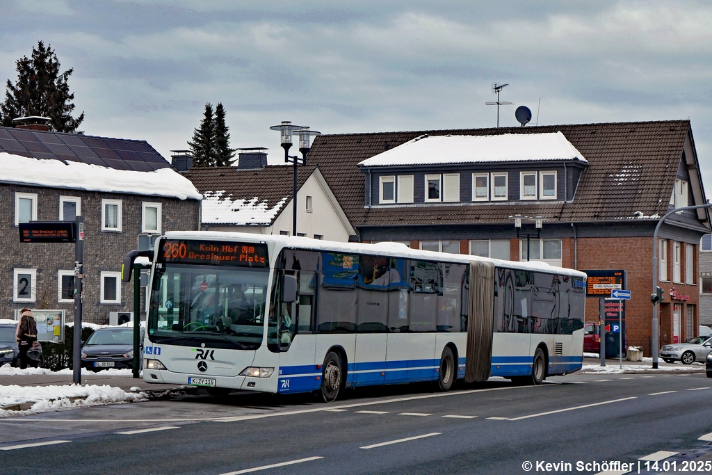 Wagen 116 | K-ZY 116 | Hilgen Raiffeisenplatz | 14.01.2025