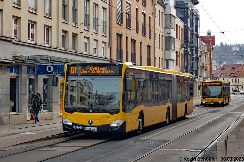 Wagen 459 128-6 | DD-VB 9128 | Blasewitz Schillerplatz | 30.03.2025