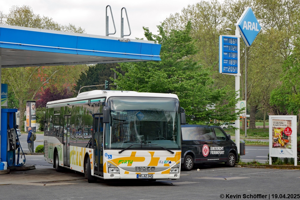 MR-AZ 345 | Wiesbaden Aral-Tankstelle am Hauptbahnhof | 19.04.2025