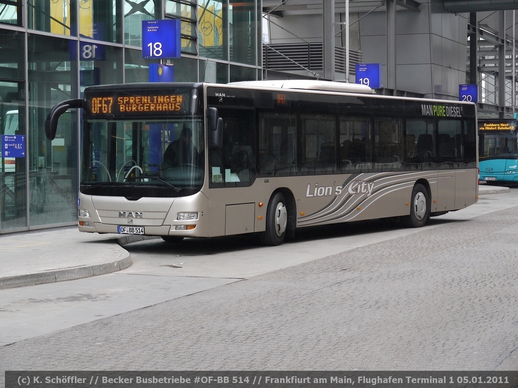 OF-BB 514 Frankfurt Flughafen Terminal 1 05.01.2011