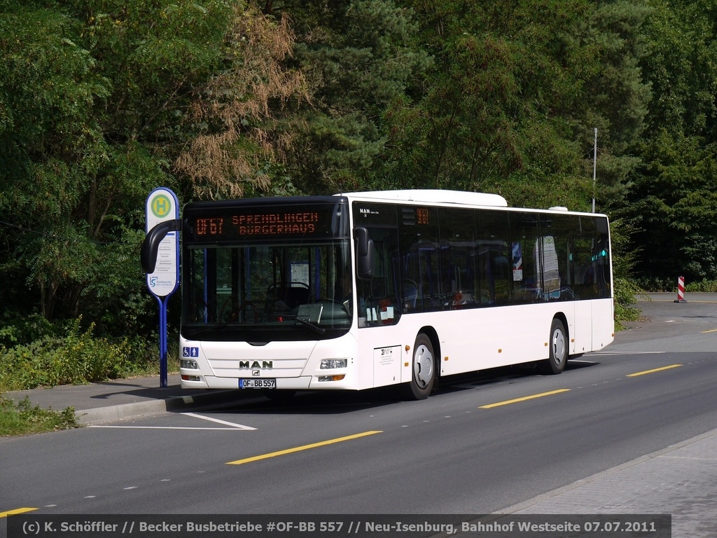 OF-BB 557 Neu-Isenburg Bahnhof Westseite 07.07.2011