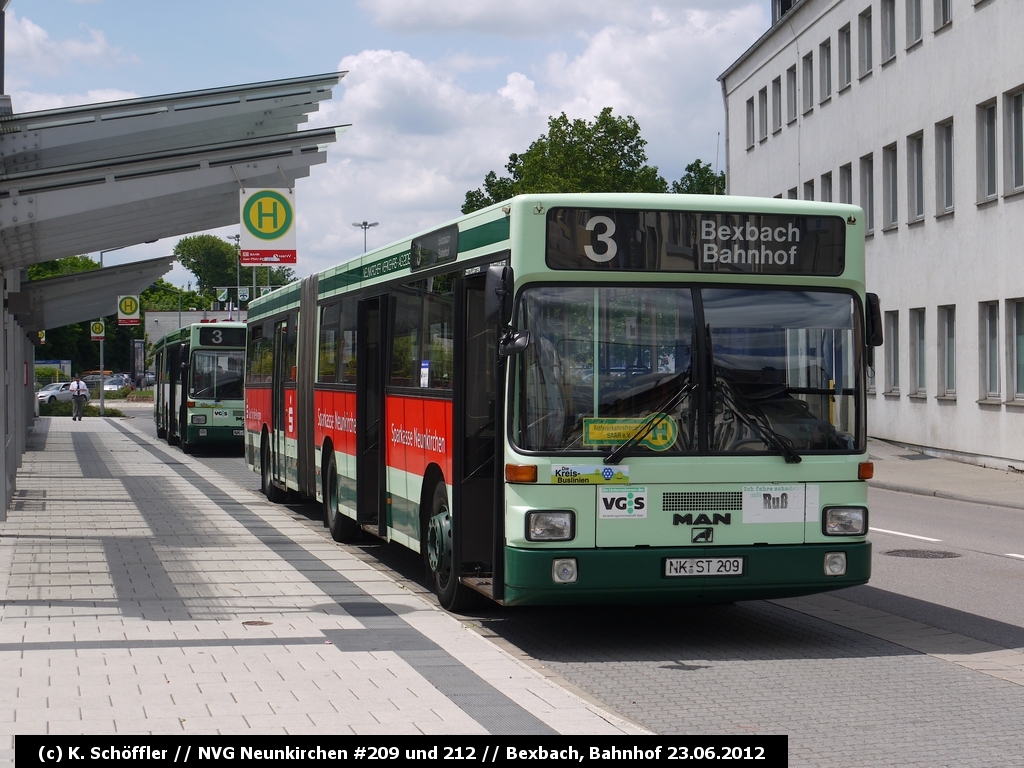 NK-ST 209 + NK-ST 2012 Bexbach Bahnhof 23.06.2012