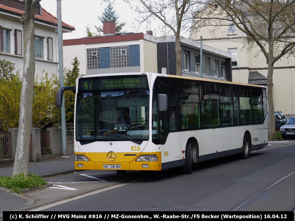 MZ-SW 816 MZ-Gonsenheim Wilhelm-Raabe-Straße/Fahrschule Becker 16.04.2012