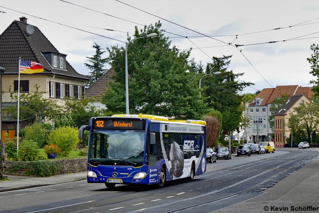 Wagen 1692 | MH-VG 1692 | Mülheim Großenbaumer Straße 13.09.2017