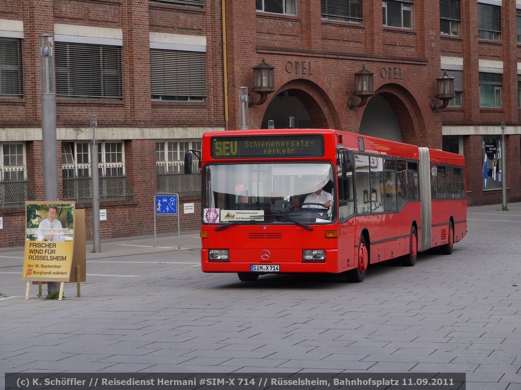 SIM-X 714 Rüsselsheim Bahnhofsplatz 11.09.2011