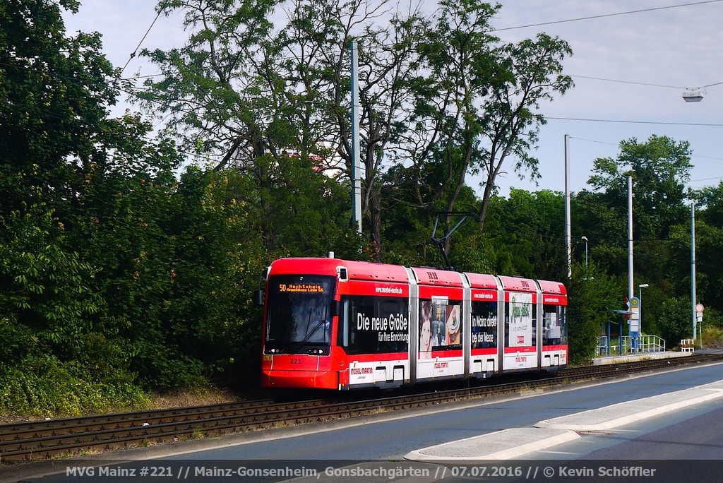 Tw 221 Gonsenheim Gonsbachgärten 07.07.2016