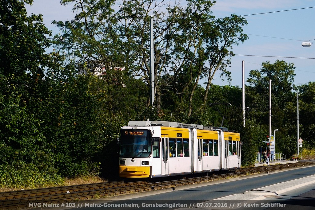 Tw 203 Gonsenheim Gonsbachgärten 07.07.2016