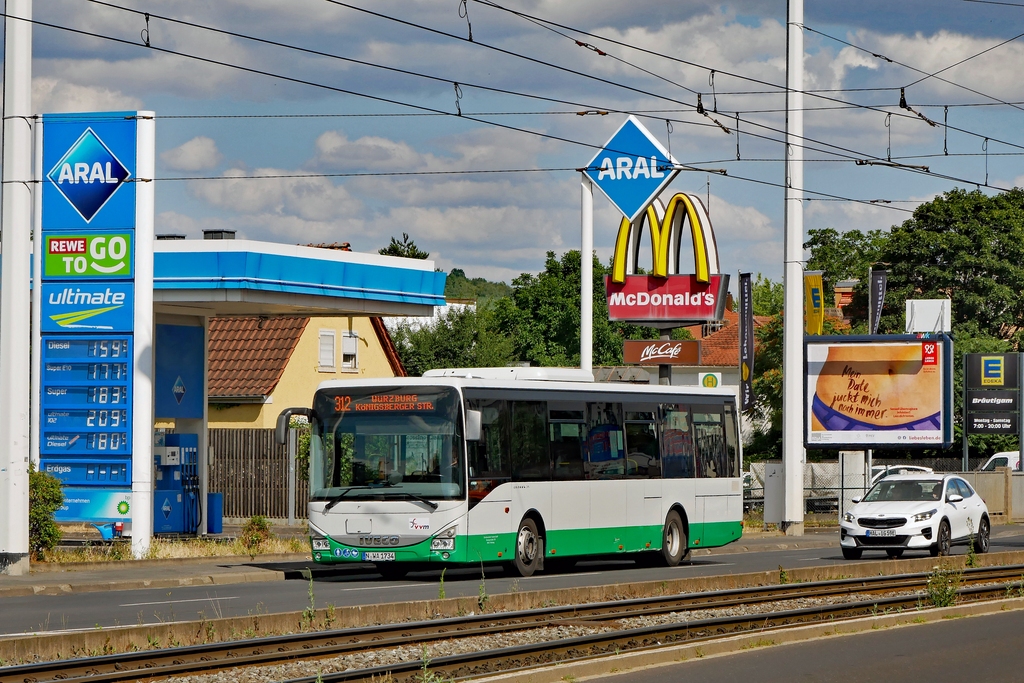 N-WA 1734 | Würzburg-Heidingsfeld Mergentheimer Straße | 06.07.2023