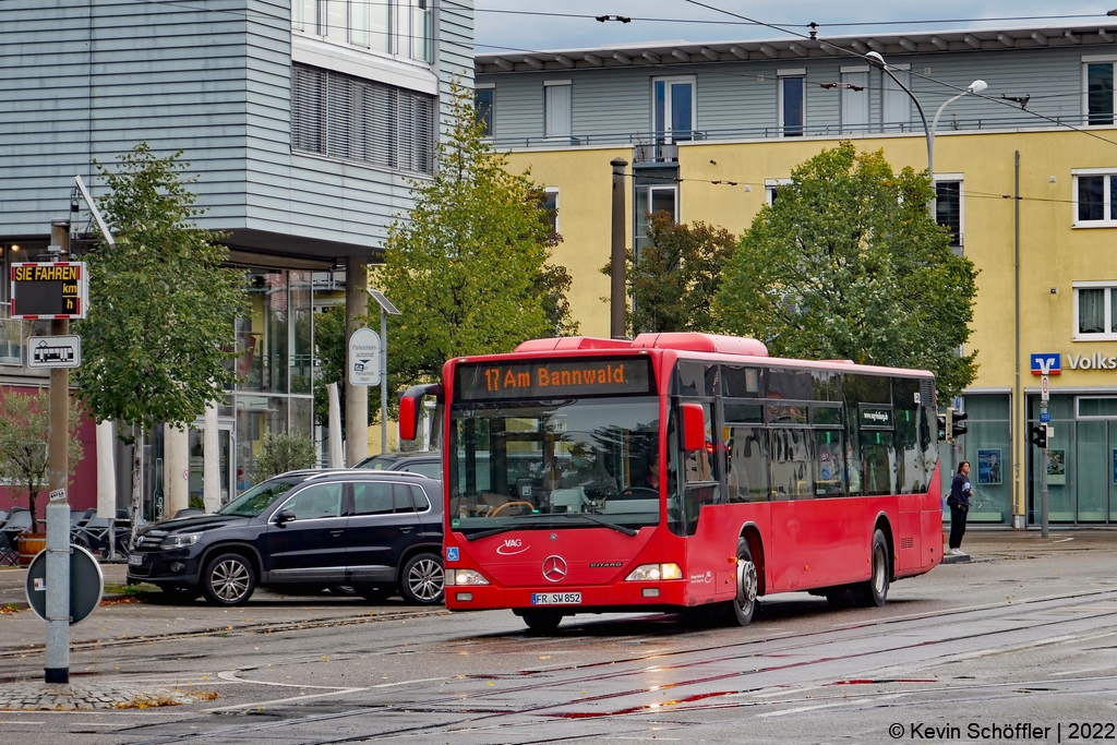 Wagen 852 | FR-SW 852 | Littenweiler Hansjakobstraße | 01.10.2022