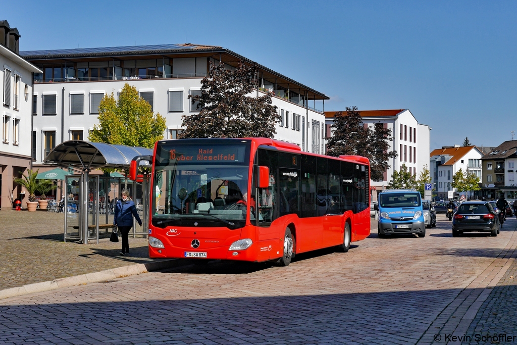 Wagen 874 | FR-SW 874 | Gundelfingen Sonne-Platz | 30.09.2020