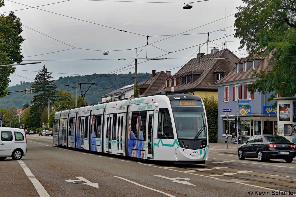 Wagen 303 | Littenweiler Hansjakobstraße | 02.10.2020