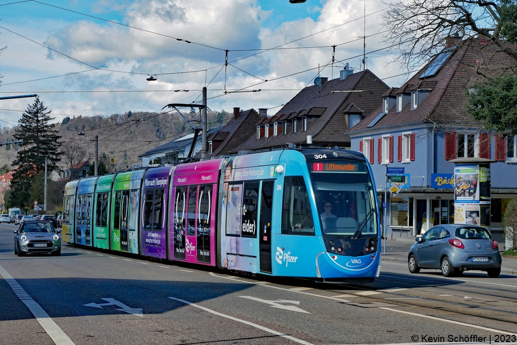 Wagen 304 | Littenweiler Hansjakobstraße | 15.03.2023