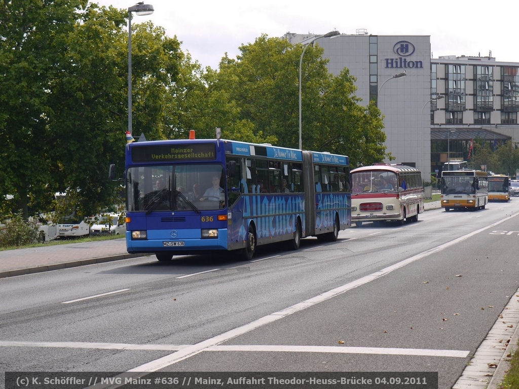 MZ-SW 636 Mainz Auffahrt Theodor-Heuss-Brücke 04.09.2011