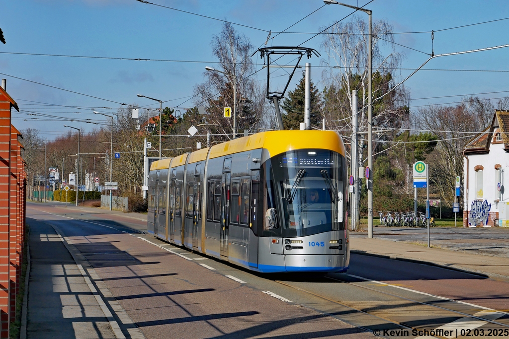 Wagen 1045 | Gohlis Landsberger Straße | 02.03.2025