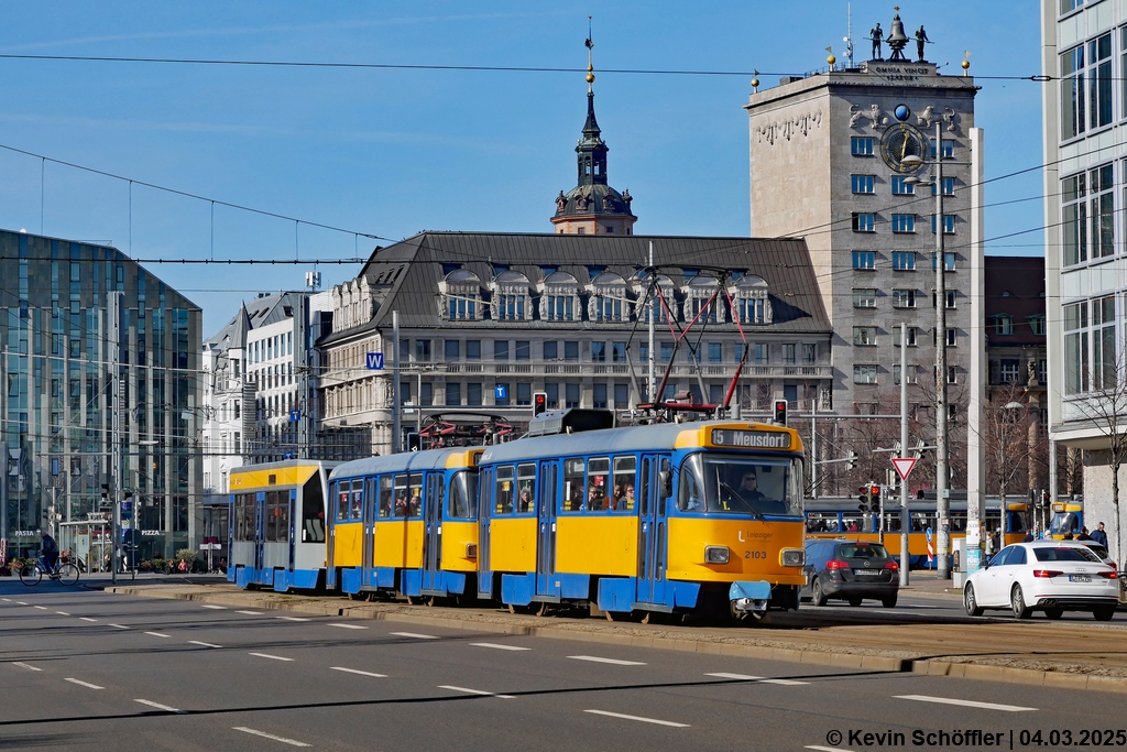Wagen 2103 | Augustusplatz | 04.03.2025