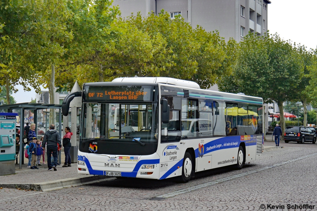 OF-BB 1025 | Langen (Hessen) Bahnhof | 30.08.2018